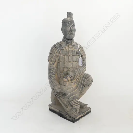 COPY TERRACOTTA WARRIOR KNEELING FIGURE  removeable head H.445mm