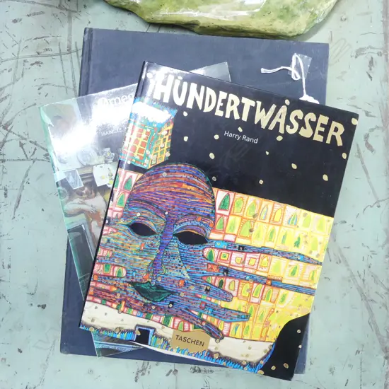 3 REF BOOKS HUNDERWASSER  ART DECO JEWELLERY  & DECORATIVE ARTS