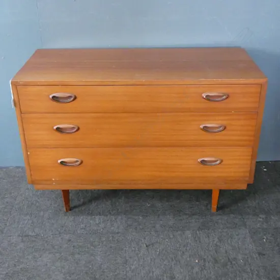 RETRO MID CENTURY CHEST OF DRAWERS