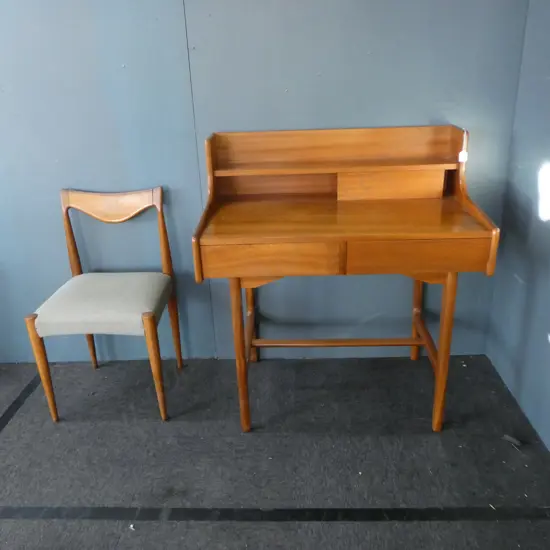 RETRO / MID CENTURY AIREST DESK 905x535x980mm + CHAIR (BACK AF)