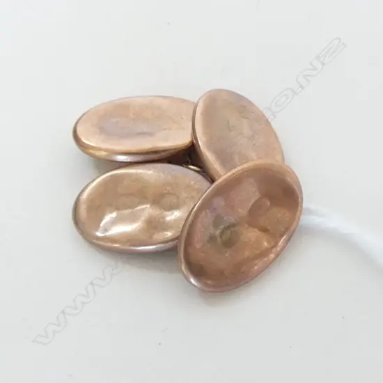 PR 9ct ROSE GOLD CUFFLINKS 1.8gms some dents