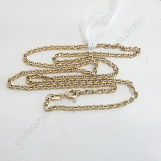 9CT GOLD CHAIN L.450mm, 4.6grms