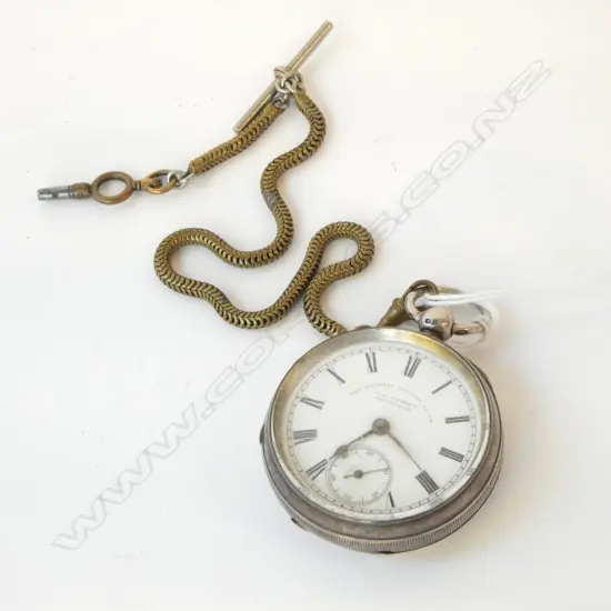 SILVER J.G, Graves key wind running fusee movement