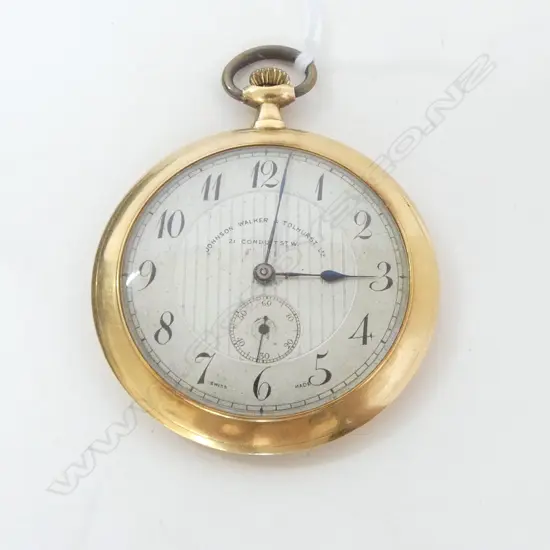18ct OPEN FACE POCKET WATCH