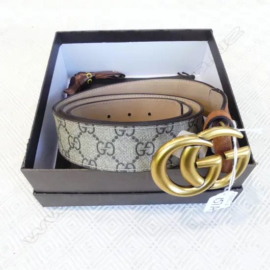 GUCCI BELT w DUSTBAG & BOX, L.1200mm