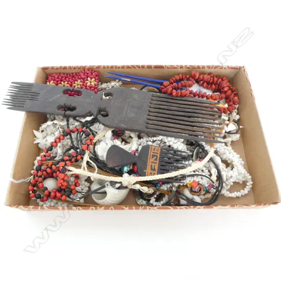 ASST. SHELL NECKLACES HAIRCOMBS ETC