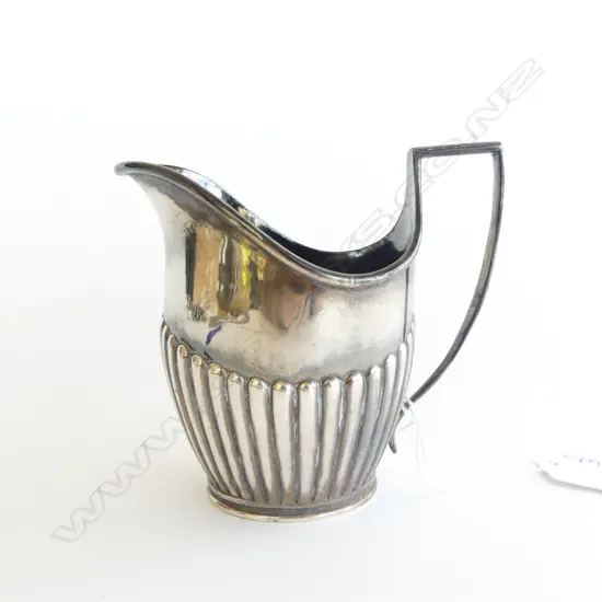 STG SILVER CREAM JUG, LONDON 1890 148grms