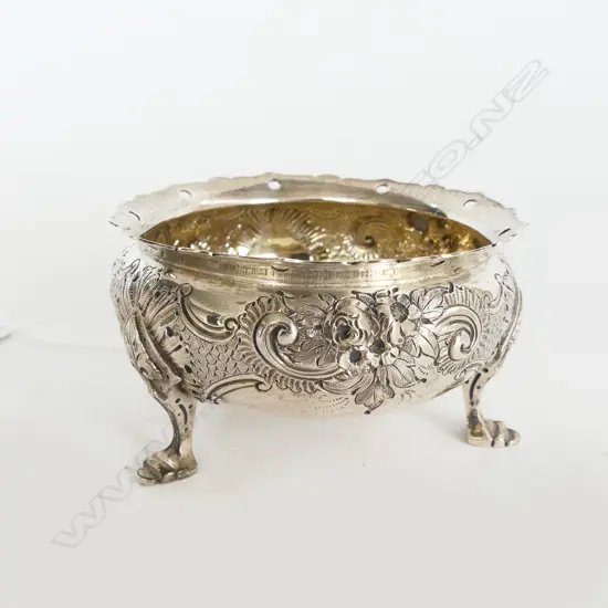 STG SILVER COULDRON SALT, LONDON 1879 86grms