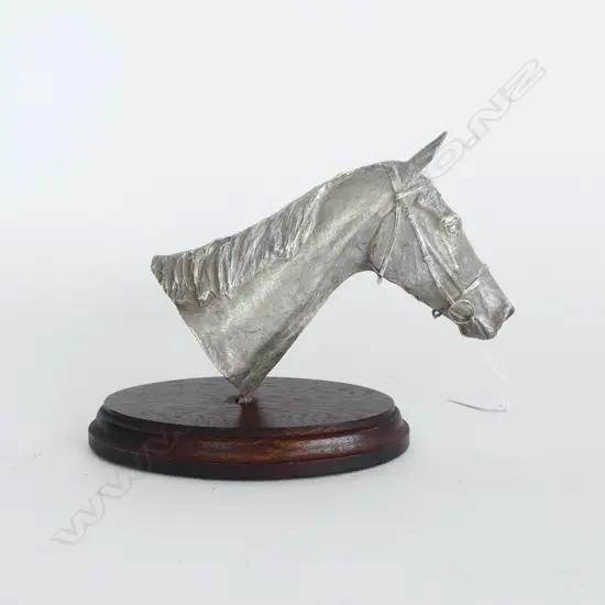 STG SILVER HORSE HEAD SCULPTURE B'HAM 1995 H.150mm, 388grms