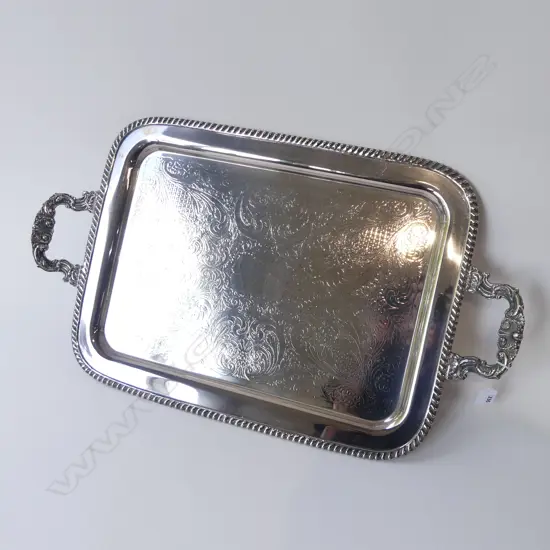 LG SILVER PLATE BUTLERS TRAY 690x400mm