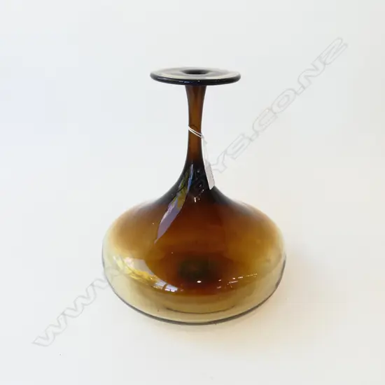 AMBER ART GLASS BOTTLE H.290mm