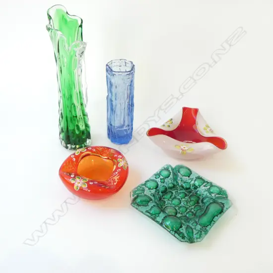 5 PCS RETRO GLASS INCLDS VENETIAN