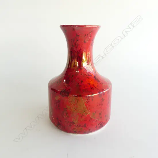 AQUILA RED LUSTRE VASE H.195mm