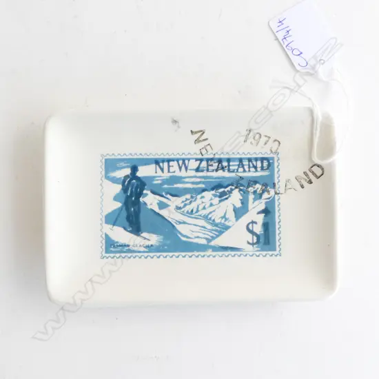 CROWN LYNN DISH 'TASMAN GLACIER' 90x135mm