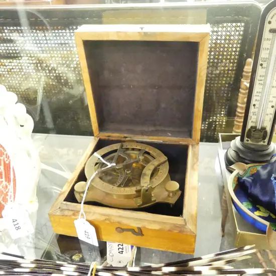 SHIPS COMPASS 95mm dia, BOXED