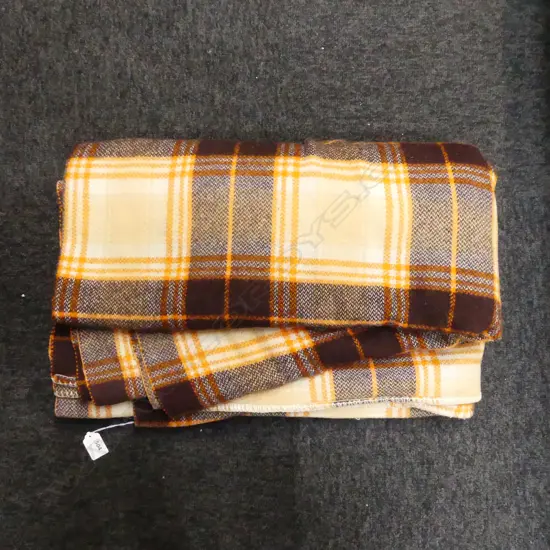 VINTAGE 'GALAXIE Pure Wool Blanket Made in NZ Expressly for Members of Retail Traders Society Auckland'.