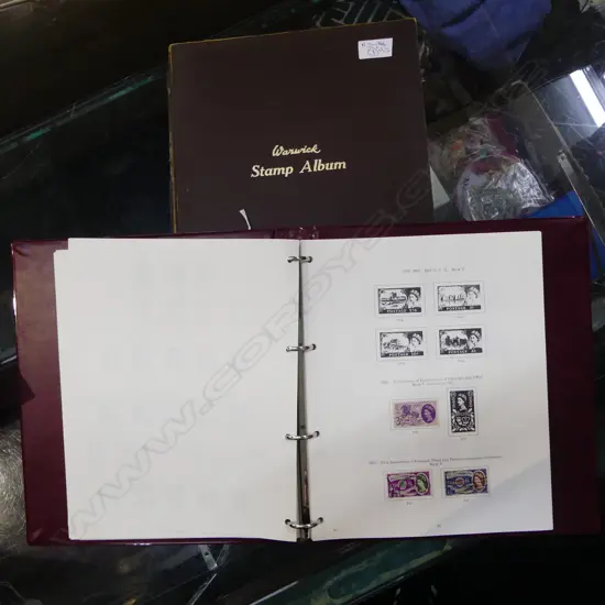 2 UK STAMP ALBUMS; MINT & USED STAMPS / FDCs 1841-1970s
