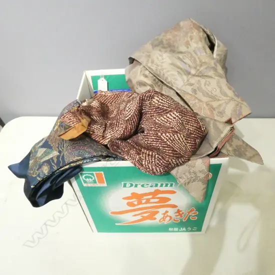 BOX OF JAPANESE OBI SASHES