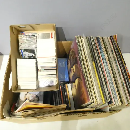 ASST. AMERICAN SPORTS CARDS, CDs, VINTAGE CHILDRENS BOOKS & LPs