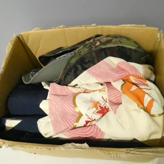 ASST. HATS & VINTAGE JAPANESE FABRIC BOLTS 