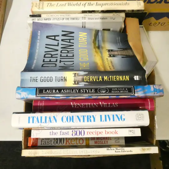 BOX OF REF BOOKS ETC