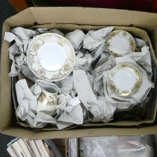 VINTAGE NORITAKE PART DINNER SET, 2 PATTERNS