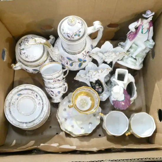 ASST. ANTIQUE CHINA; PART COFFEE SET ETC