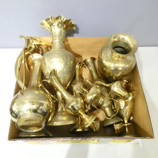 12 ASST PCES. ASST. BRASS WARE, etc