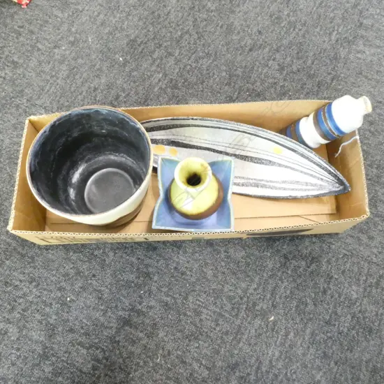 5 PCS MID CENTURY EUROPEAN CERAMICS