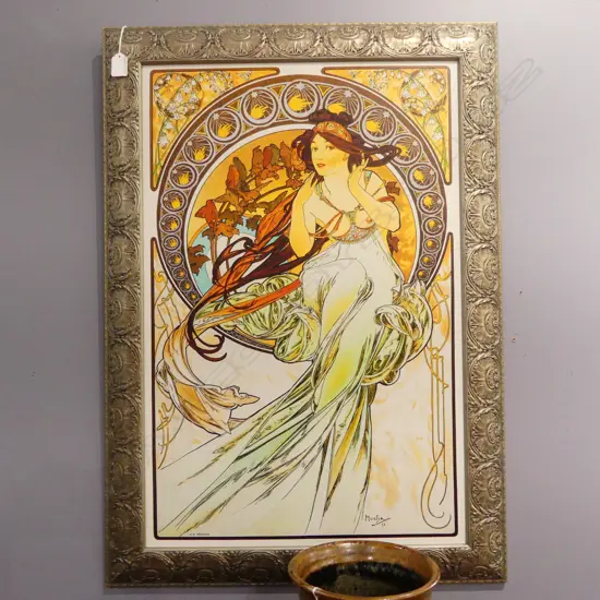 FRAMED ART NOUVEAU PRINT