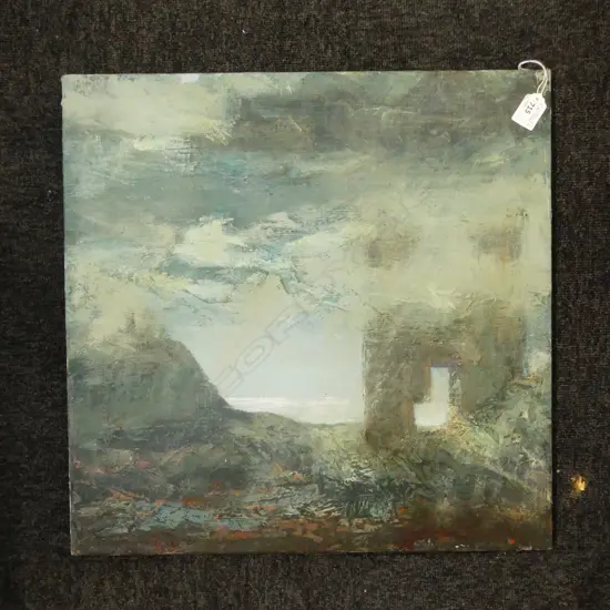 ARTIST UKNOWN, ABSTRACT, OIL ON CANVAS 500x500mm