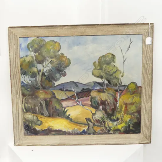 FLORENCE LUXFORD 'AFTERNOON' LANDSCAPE, ACRYLIC ON BOARD 500x600mm