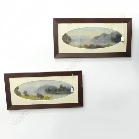 2 EARLY N.Z. OIL LANDSCAPES160x470mm