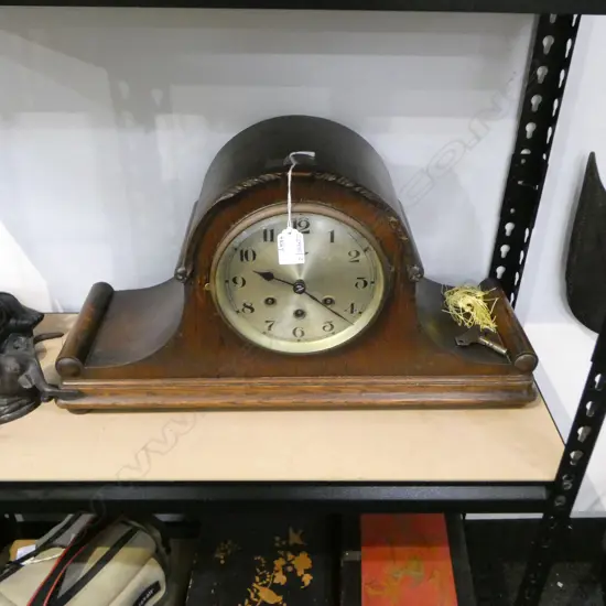 FMS OAK MANTLE CLOCK W.555mm + KEY