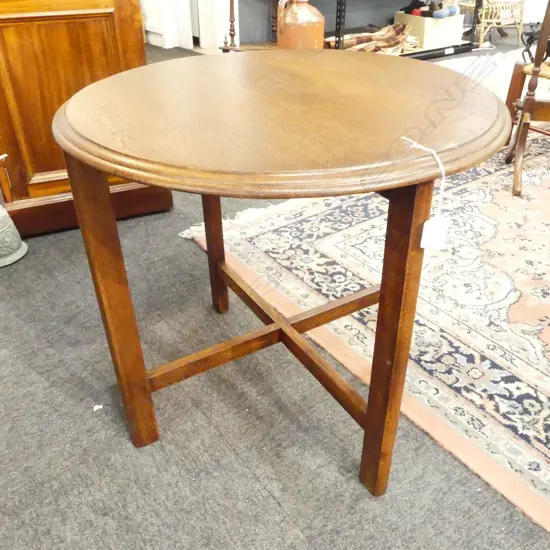 OAK SIDE TABLE H.530mm, 590mm dia