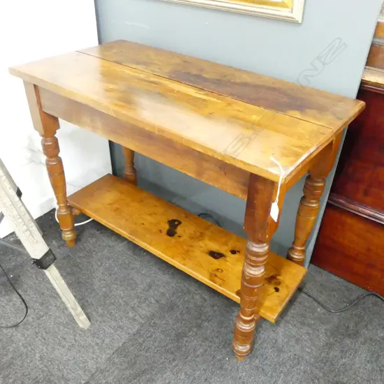 WOODEN SIDE TABLE 910x460x705mm