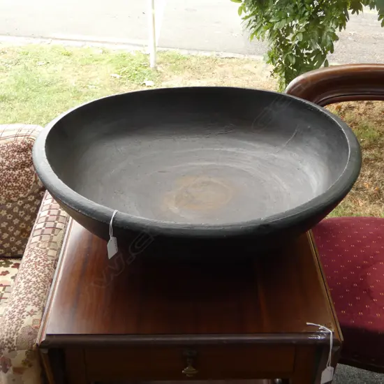 Lacquered Japanese wood bowl Dia.640mm