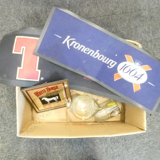 LION RED BAR MATS, BEER JUG, TANKARD, MIRROR