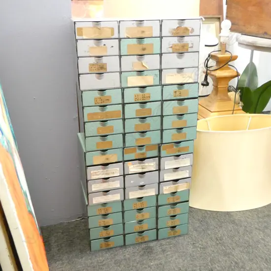 4 METAL DRAWERS W.360mm