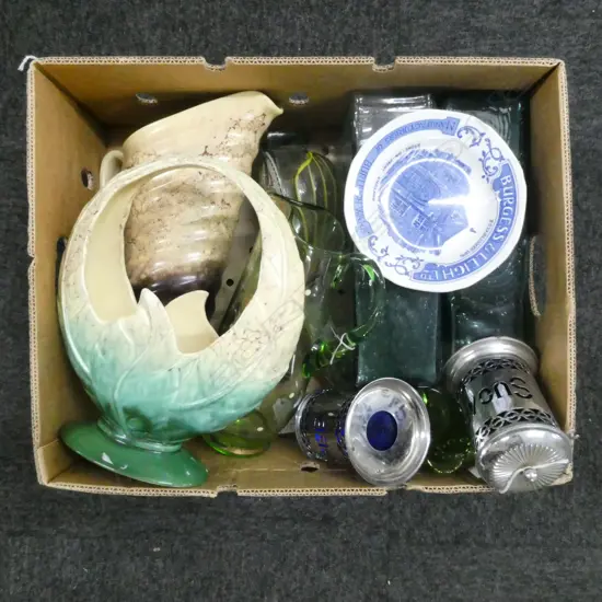 BESWICK JUG & VASE (DULL) H.290mm, ASST. GLASS ETC