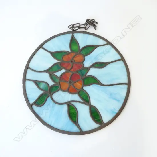 LEADLIGHT WINDOW ART 400mm dia