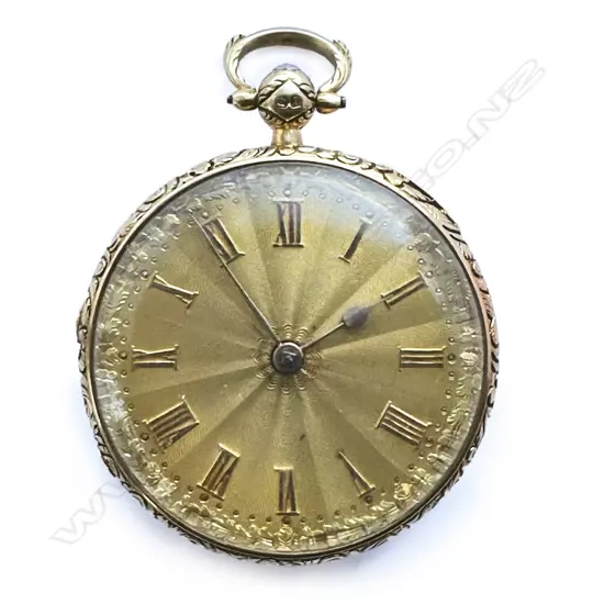 18ct gold open face pocket watch by Edward Lamb, 43 Ludgate Hill, London,