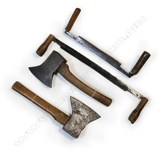 Four cooper's barrel making items,