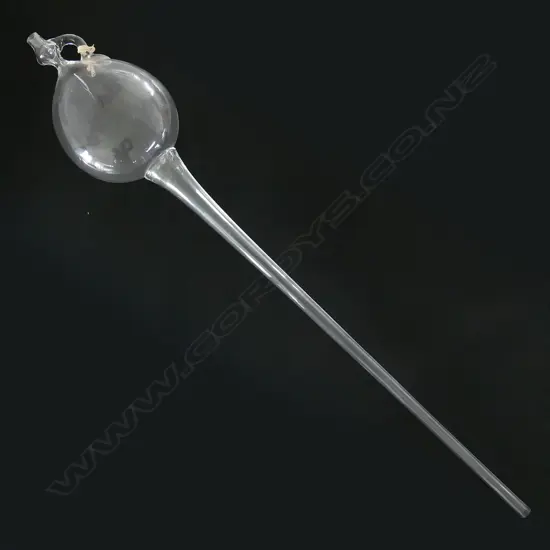 A long vintage glass wine thief. handblown with suspension handle