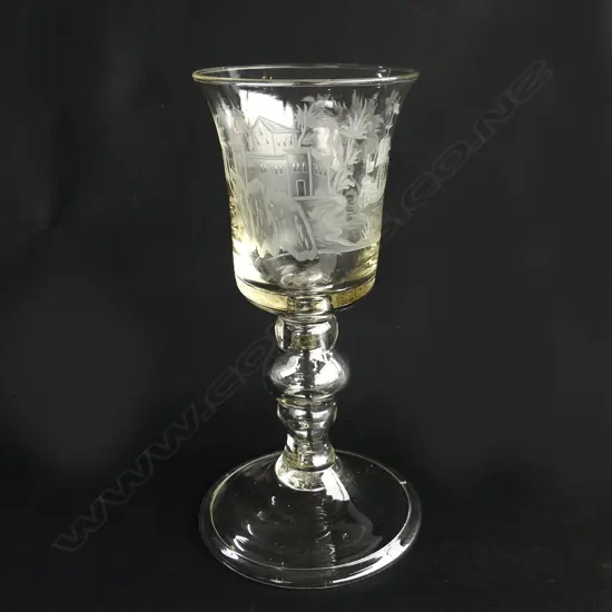A large Dutch wine glass’ ‘Het Land Wel Vaeren’,