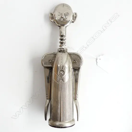 An Italian Aldo Colombo’ designer double lever corkscrew,