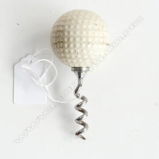 A  golf ball corkscrew,