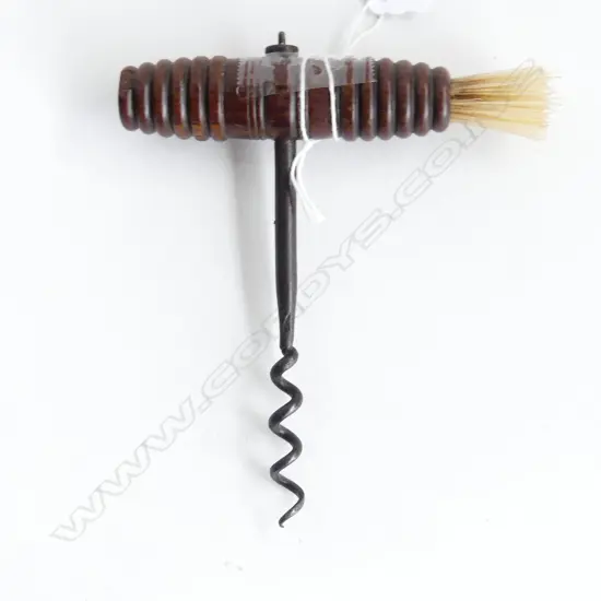 An early T-handle corkscrew,