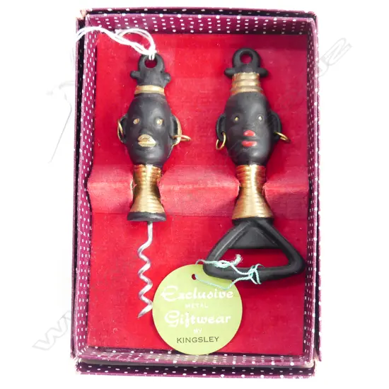 A Kingsley corkscrew and cap lifter set,