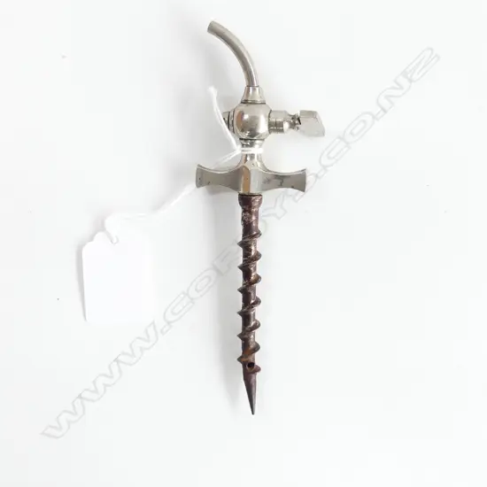 A chrome plated champagne tap,